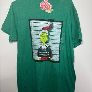 NWOT Men’s Christmas The Grinch Holiday Movie Green T Shirt Size Medium